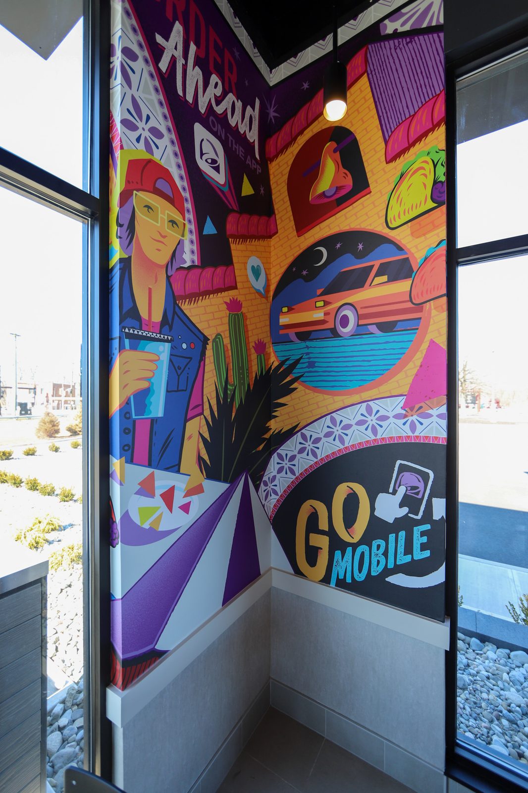 Taco Bell in Manville, New Jersey, interior view 3, designed by Zelta Design