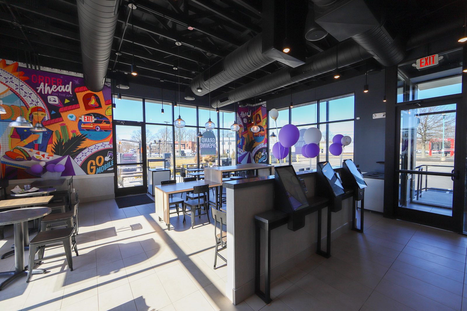 Taco Bell in Manville, New Jersey, interior view 6, designed by Zelta Design