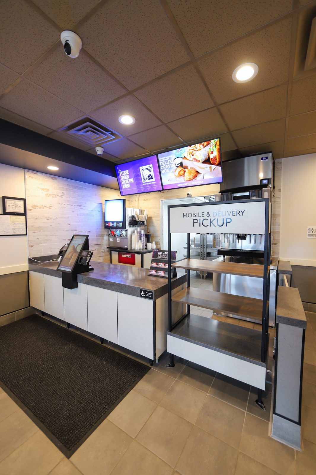 Taco Bell in North Arlington, New Jersey, interior view 4, designed by Zelta Design
