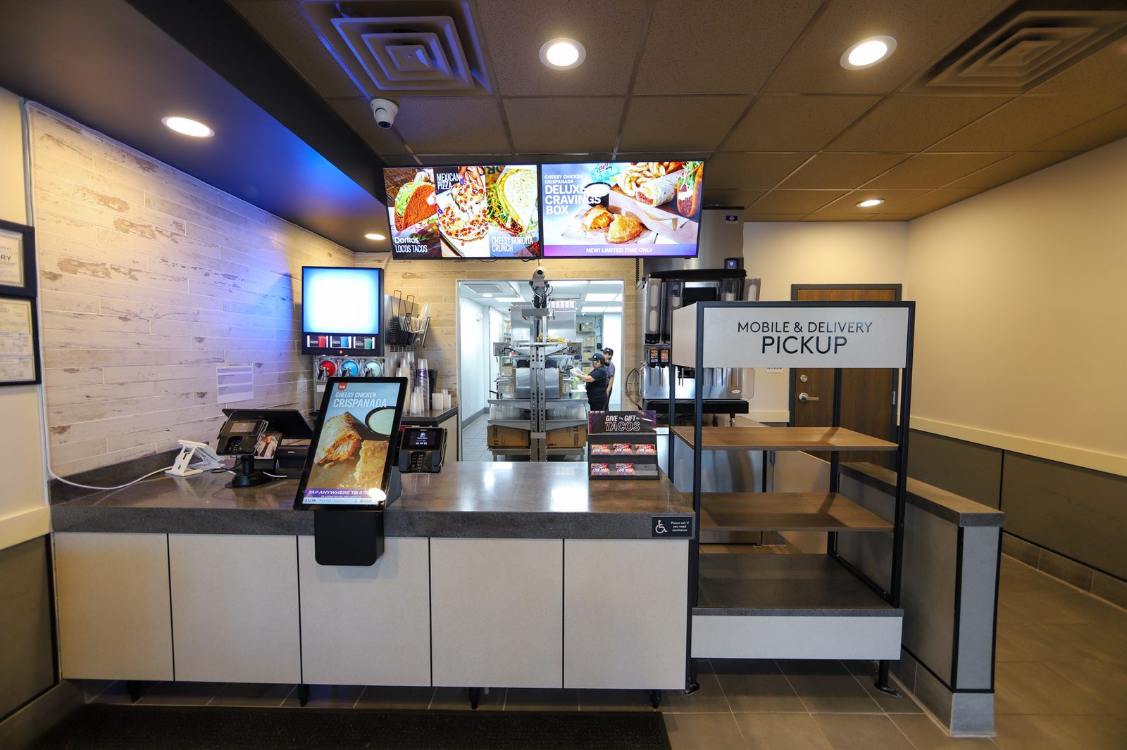 Taco Bell in North Arlington, New Jersey, interior view 5, designed by Zelta Design