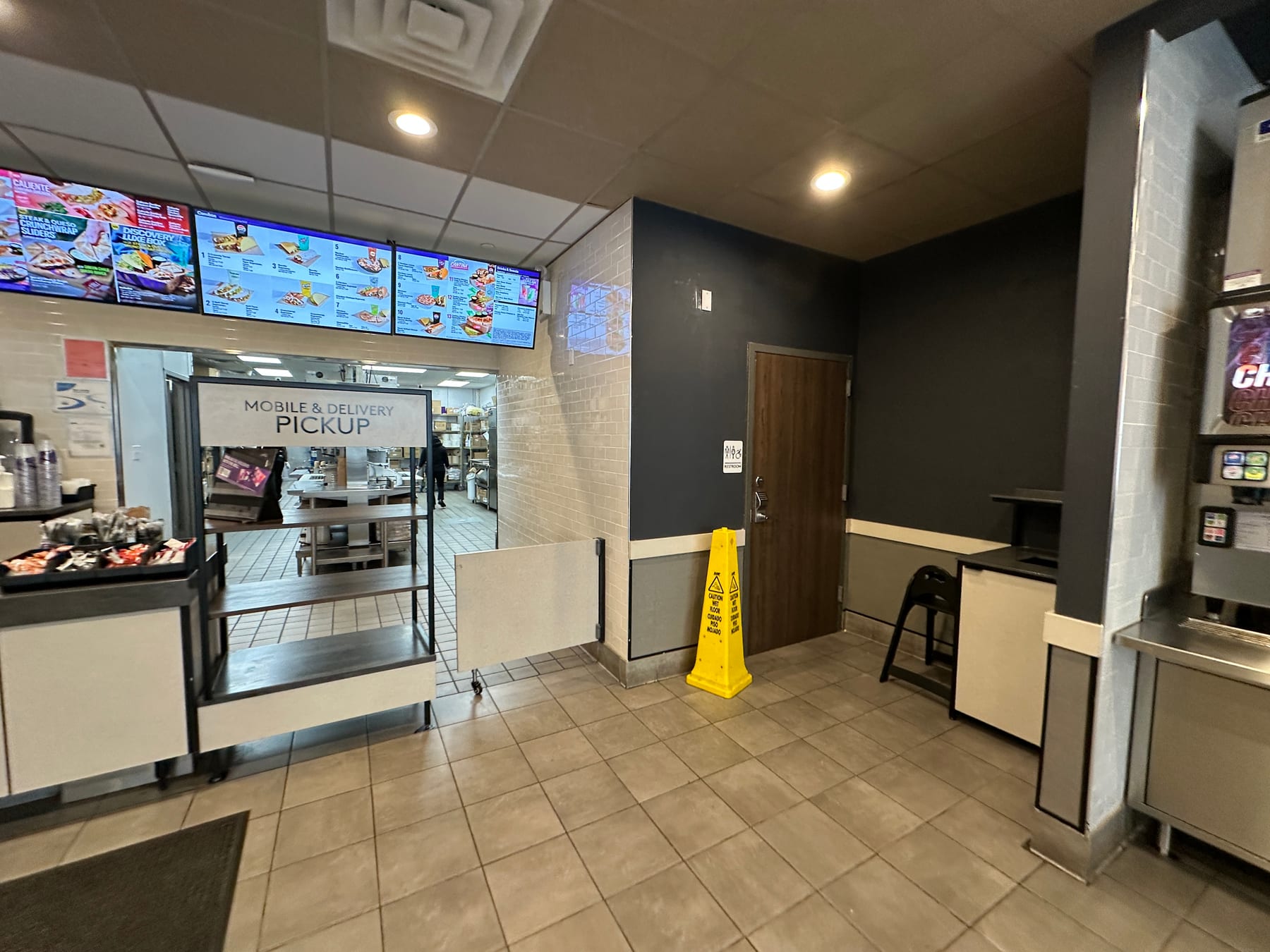 Taco Bell in Union Square, New York, interior view 2, designed by Zelta Design