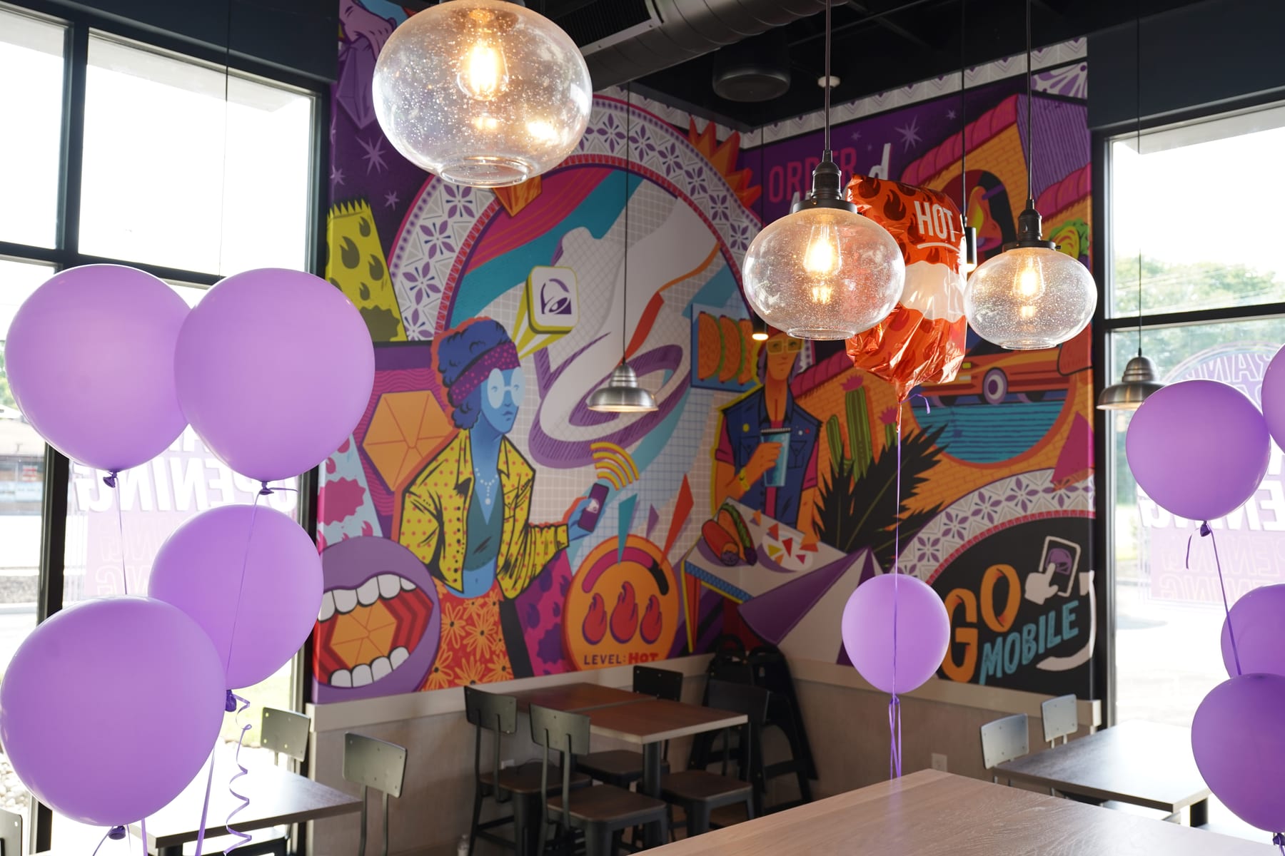 Taco Bell in North Brunswick, New Jersey, interior view 3, designed by Zelta Design