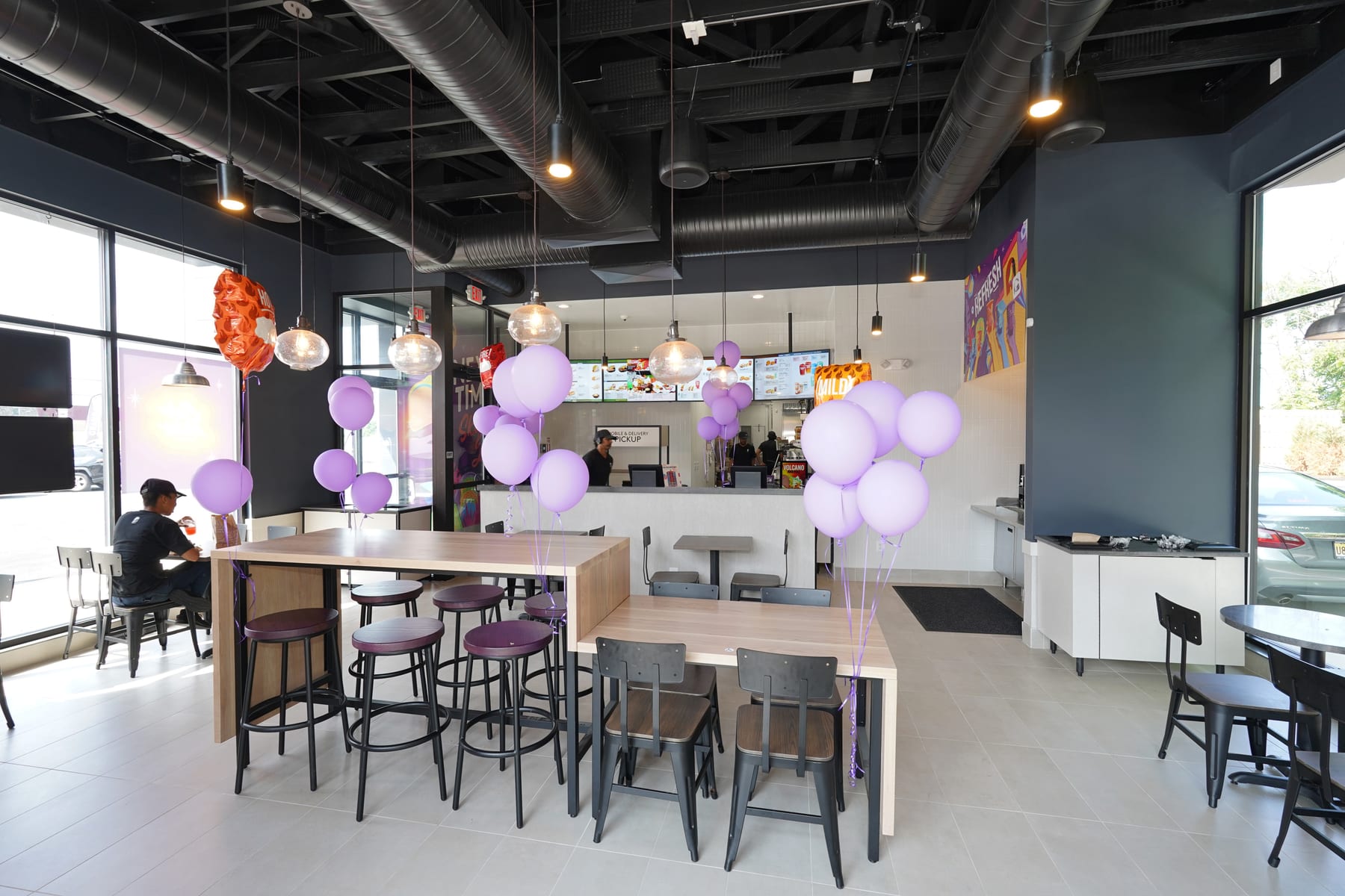 Taco Bell in North Brunswick, New Jersey, interior view 5, designed by Zelta Design
