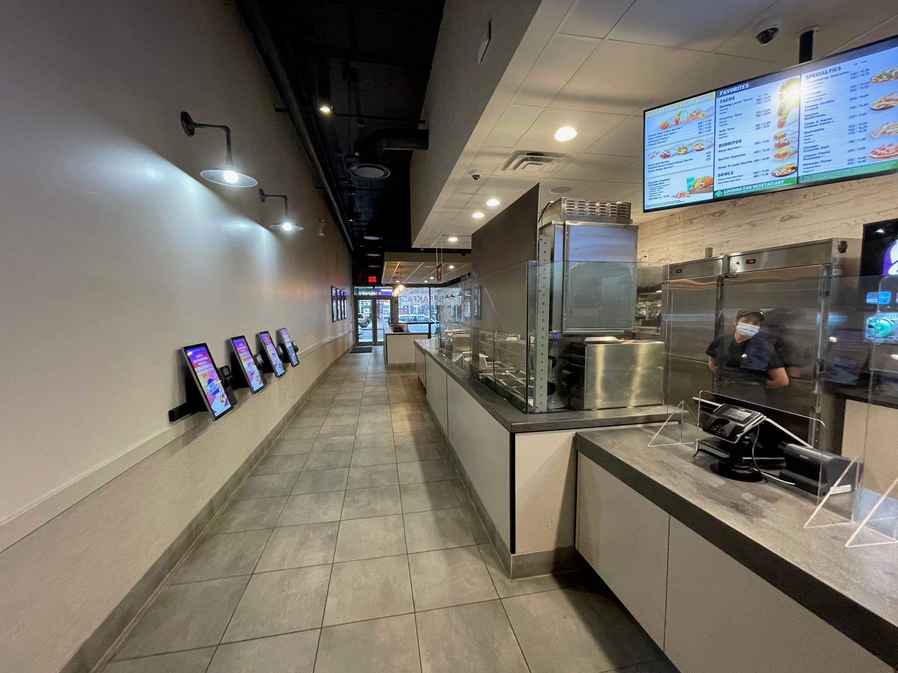 Taco Bell in Williamsburg, Brooklyn, New York, interior view 4, designed by Zelta Design