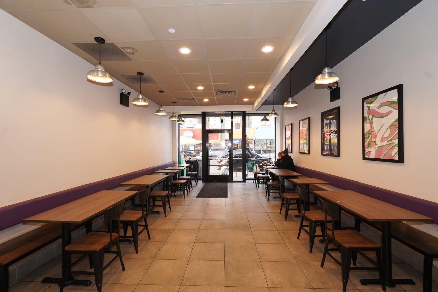 Taco Bell in Bronx, New York, interior view 2, designed by Zelta Design