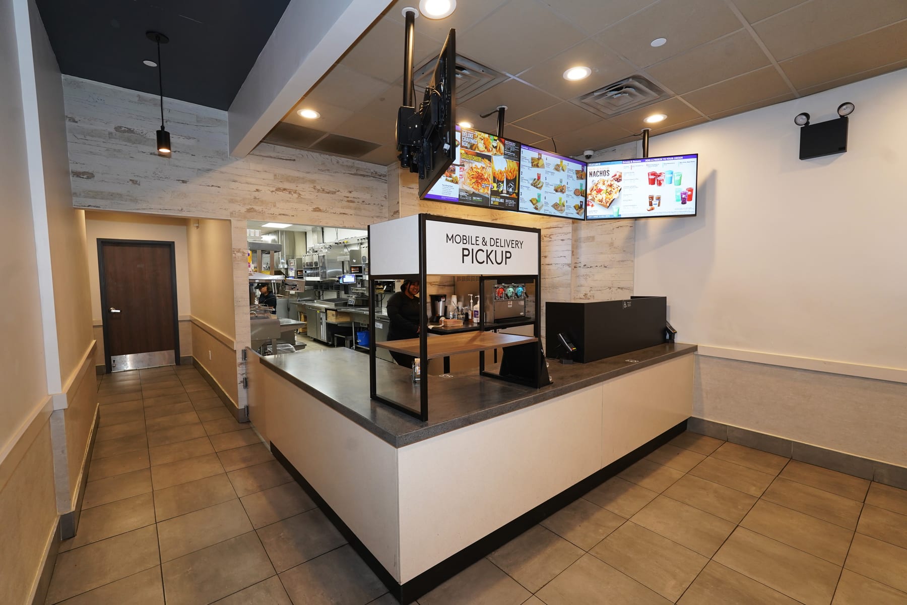 Taco Bell in Bronx, New York, interior view 6, designed by Zelta Design