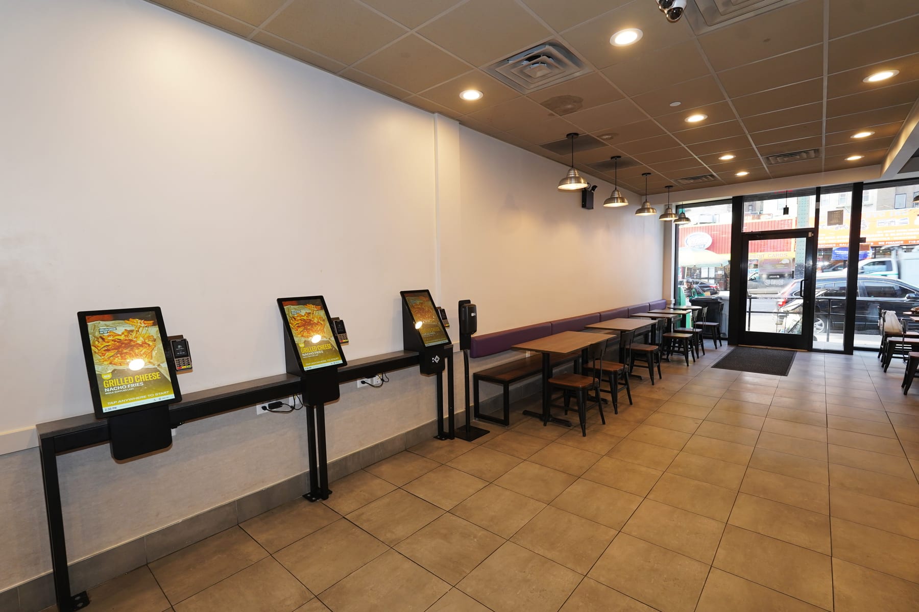 Taco Bell in Bronx, New York, interior view 7, designed by Zelta Design
