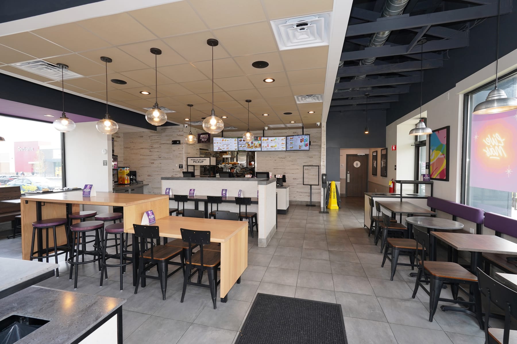 Taco Bell in Morristown, New Jersey, interior view 3, designed by Zelta Design