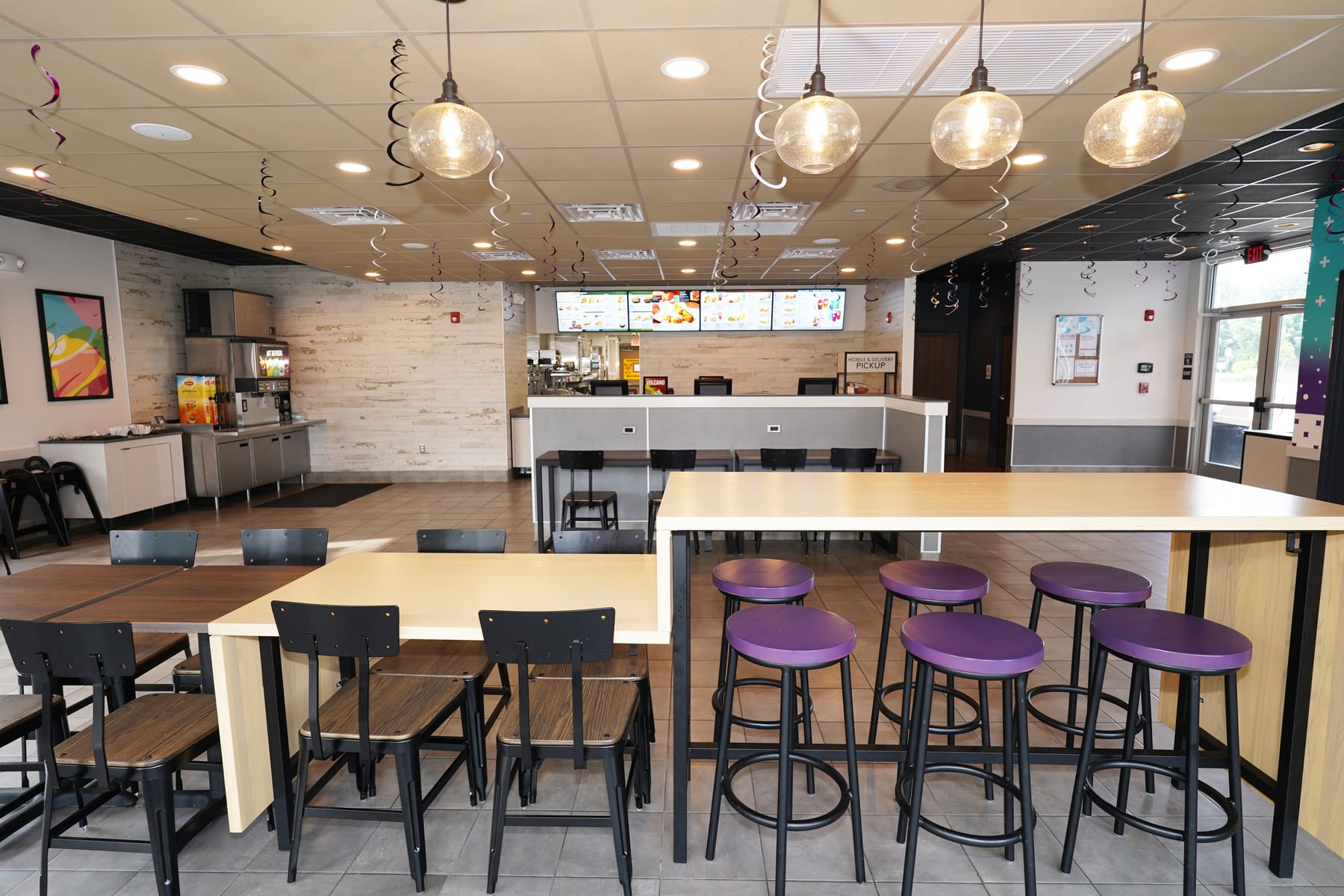 Taco Bell in Carlstadt, New Jersey, interior view 2, designed by Zelta Design
