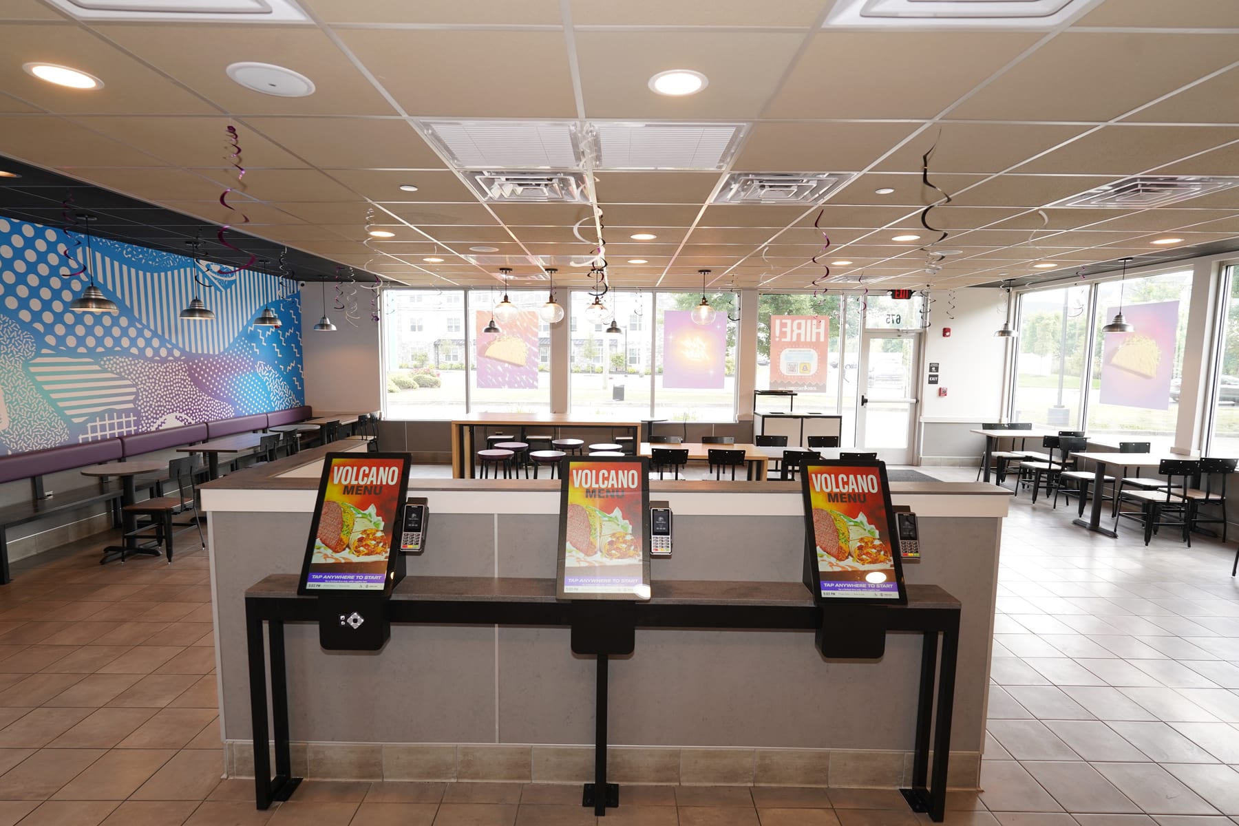 Taco Bell in Carlstadt, New Jersey, interior view 3, designed by Zelta Design