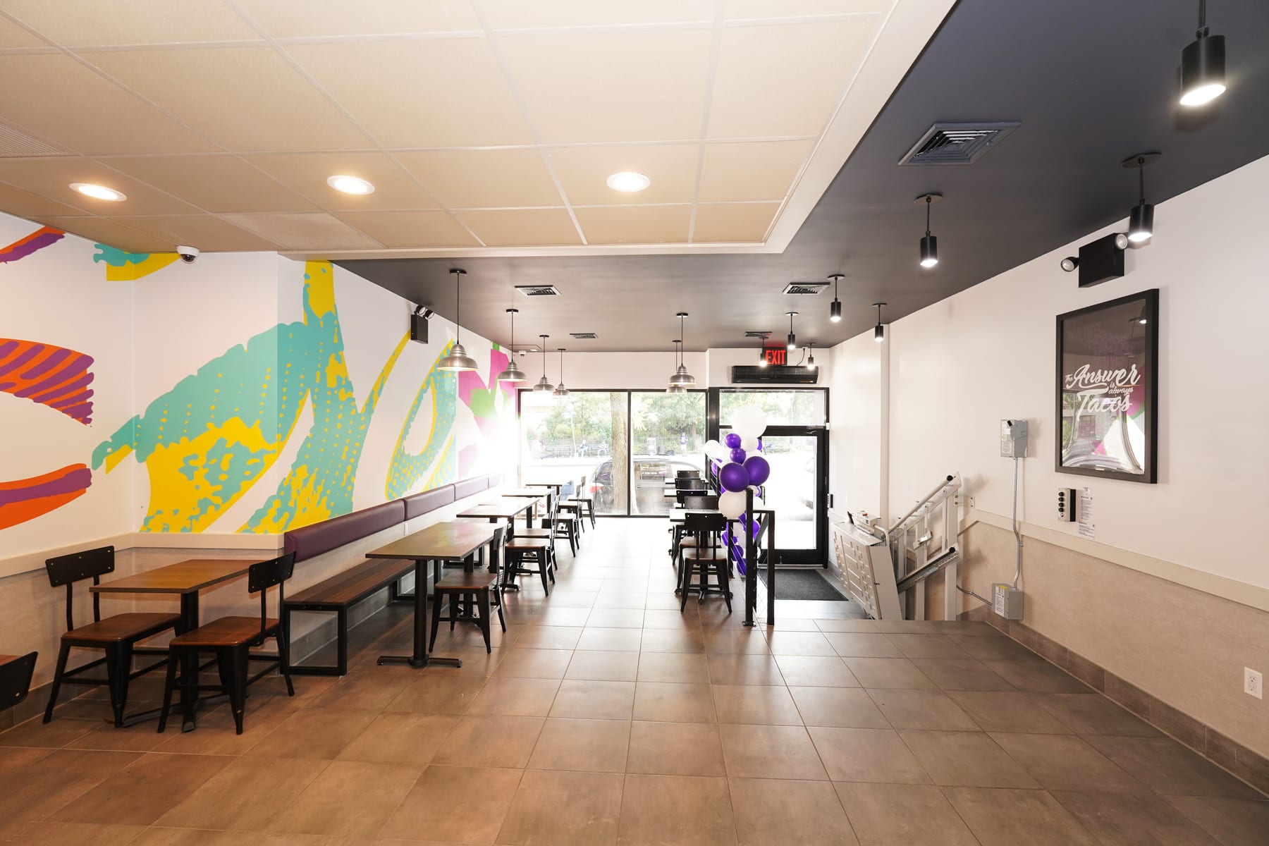 Taco Bell in Bronx, New York, interior view 5, designed by Zelta Design