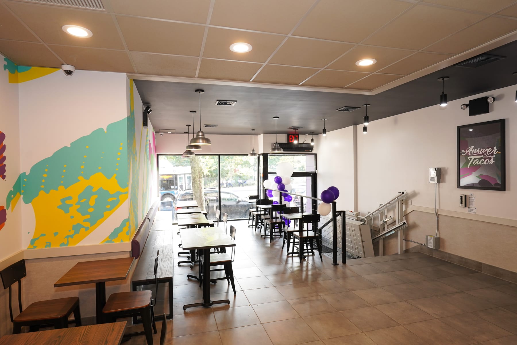 Taco Bell in Bronx, New York, interior view 6, designed by Zelta Design