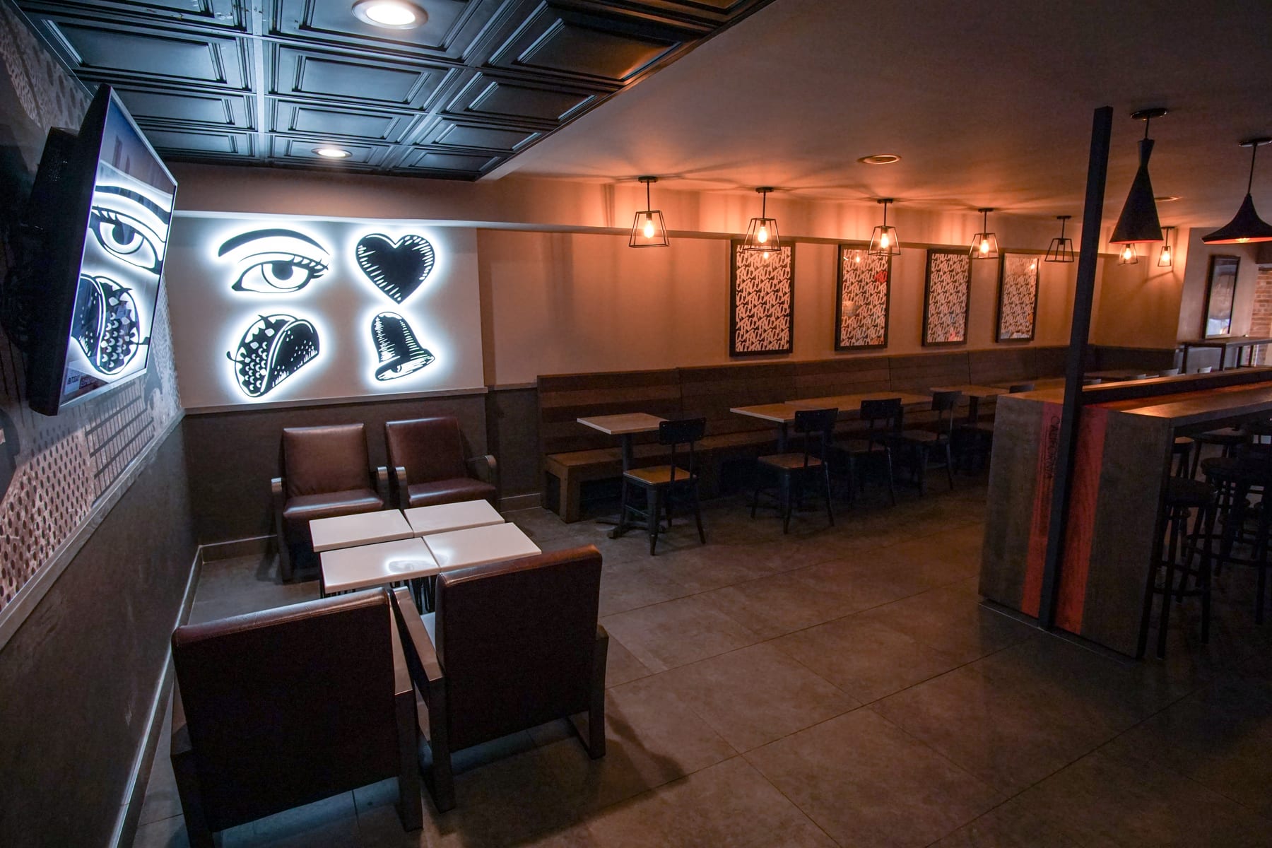 Taco Bell in Bronx, New York, interior view 4, designed by Zelta Design