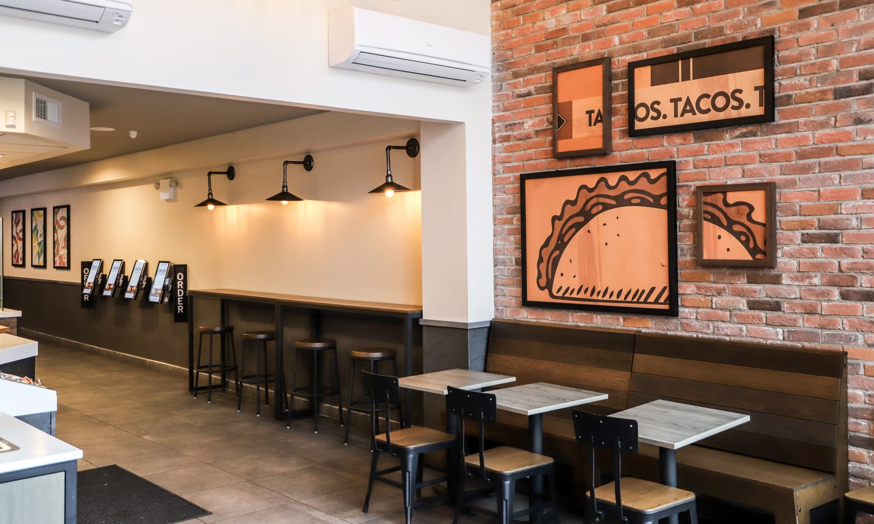Taco Bell in Bronx, New York, interior view 7, designed by Zelta Design