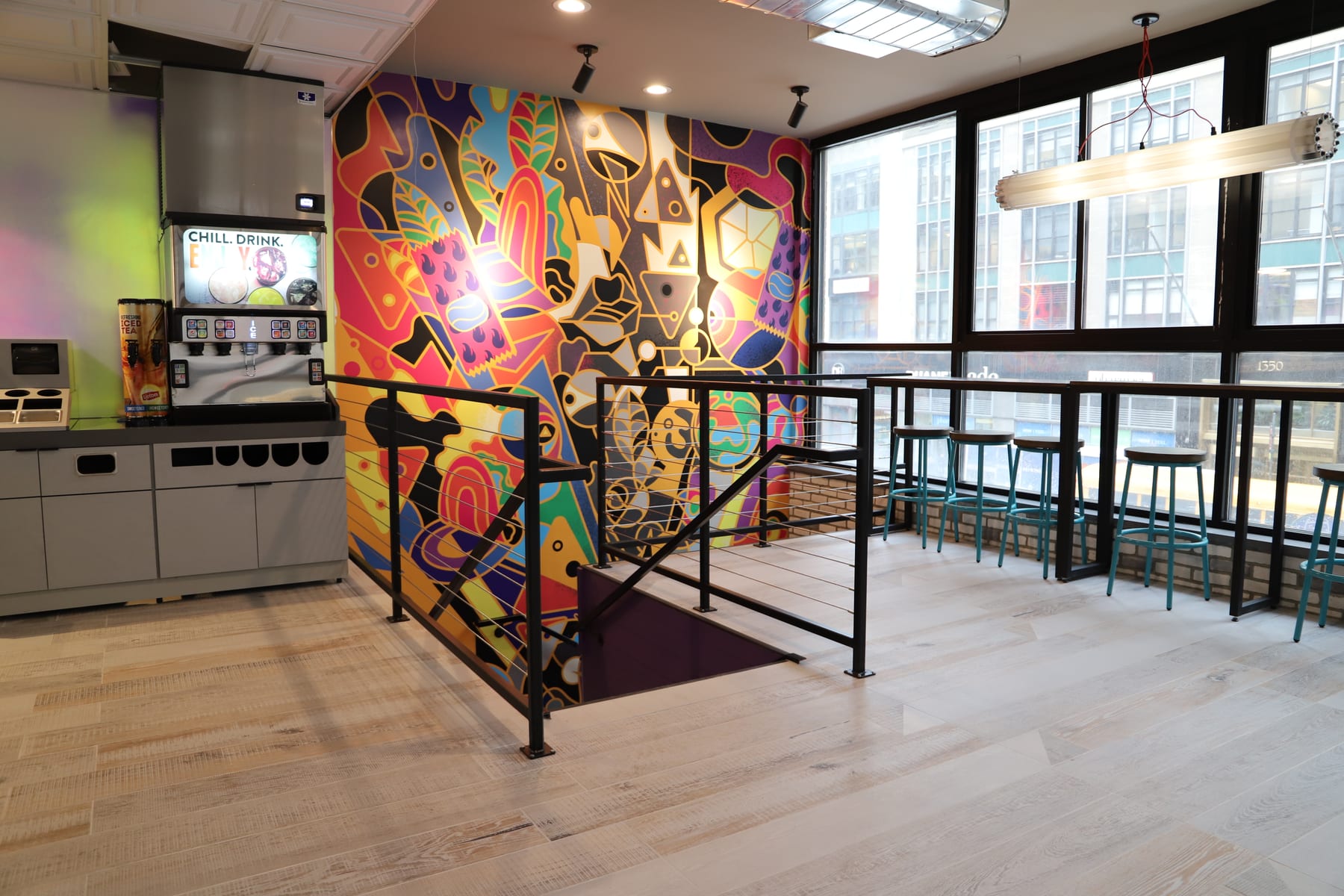 Taco Bell in Midtown, New York, interior view 2, designed by Zelta Design