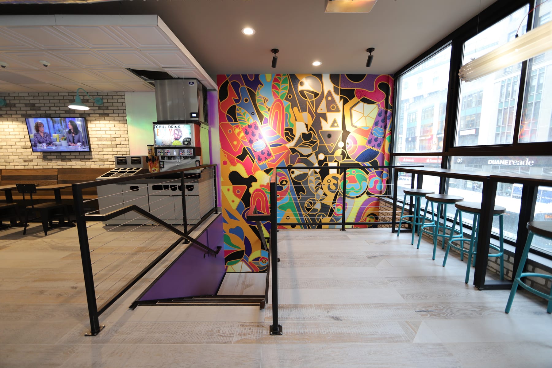 Taco Bell in Midtown, New York, interior view 3, designed by Zelta Design
