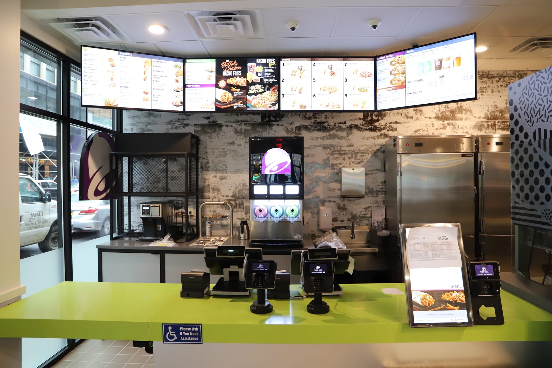 Taco Bell in Midtown, New York, interior view 4, designed by Zelta Design