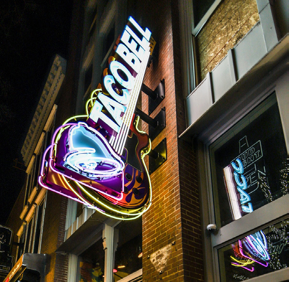Taco Bell Cantina in Nashville, Tennessee, interior view 3, designed by Zelta Design