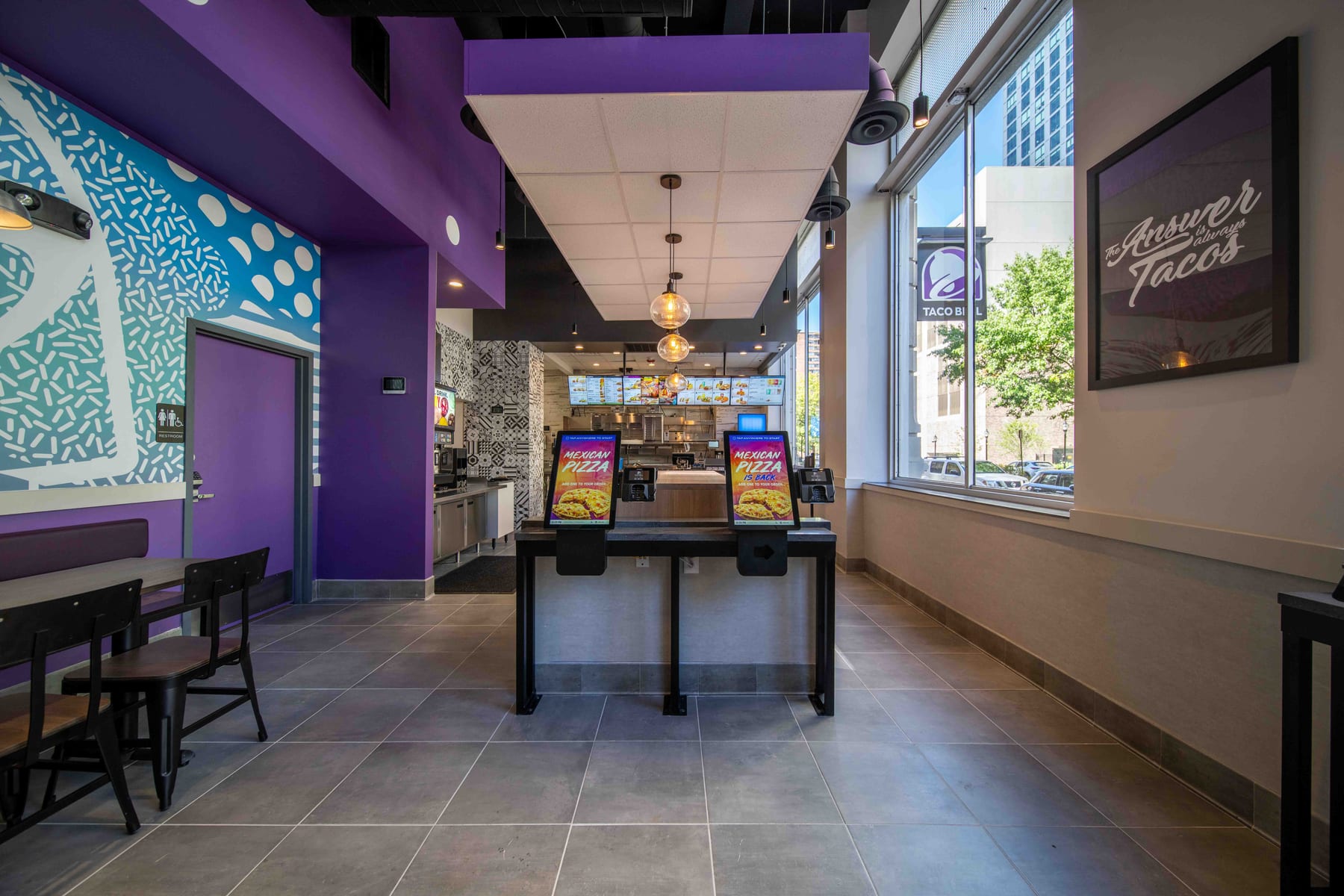 Taco Bell in Jersey City, designed by Zelta Design
