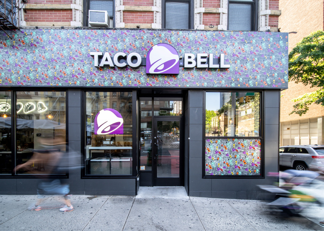 Taco Bell in Lenox Hill, New York, interior view 3, designed by Zelta Design