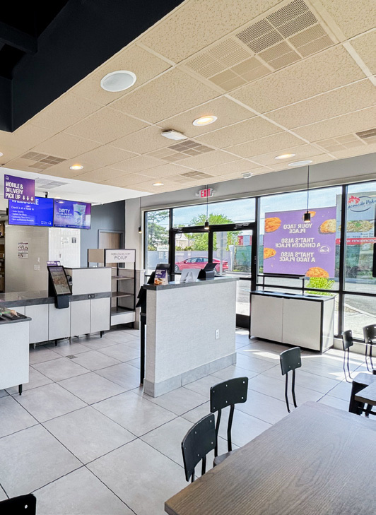 Taco Bell in Paterson, New Jersey, interior view 2, designed by Zelta Design