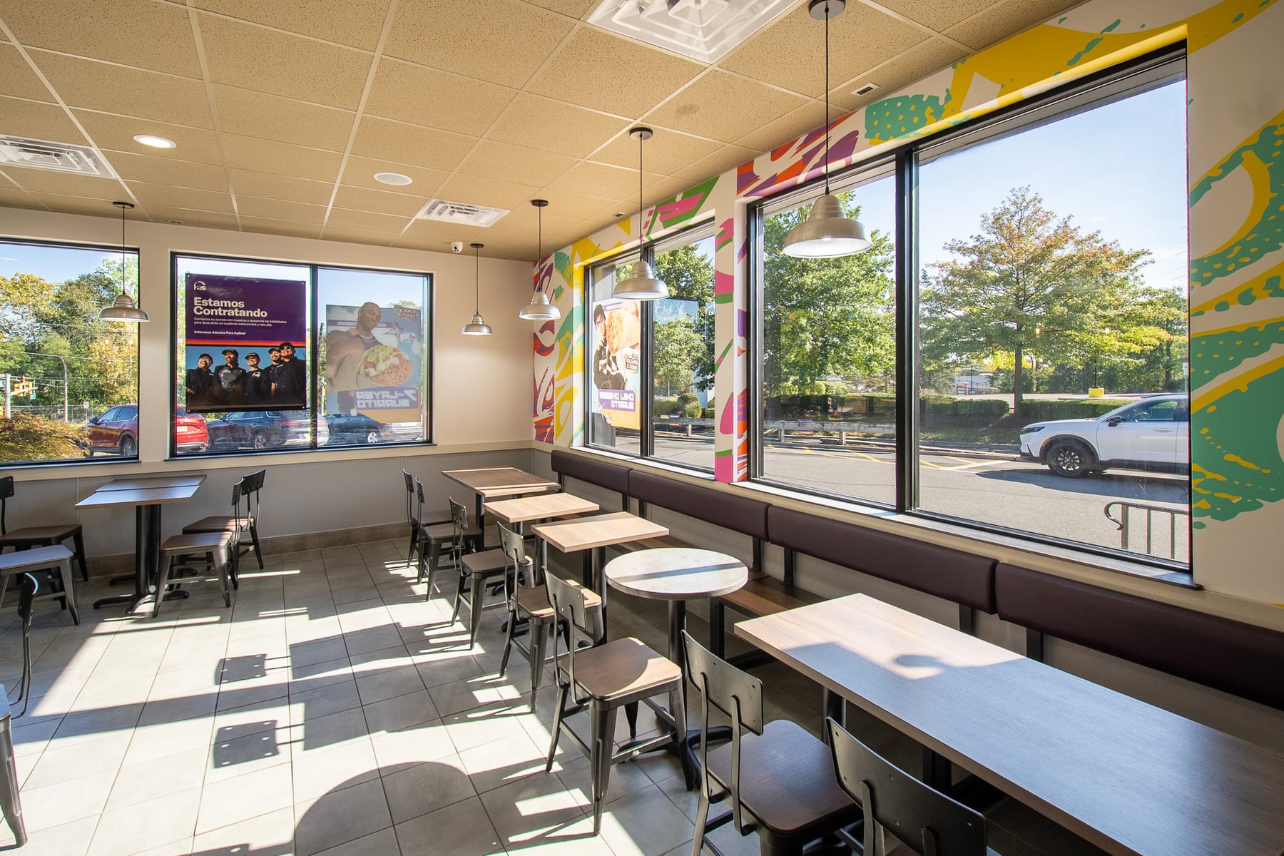 Taco Bell in Watchung, New Jersey, interior view 2, designed by Zelta Design