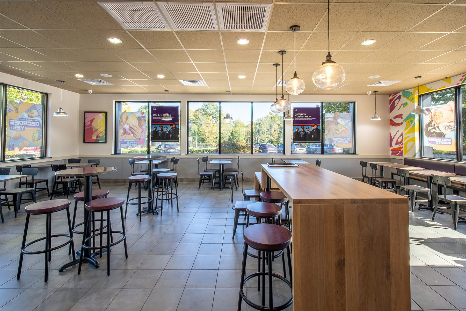 Taco Bell in Watchung, New Jersey, interior view 3, designed by Zelta Design