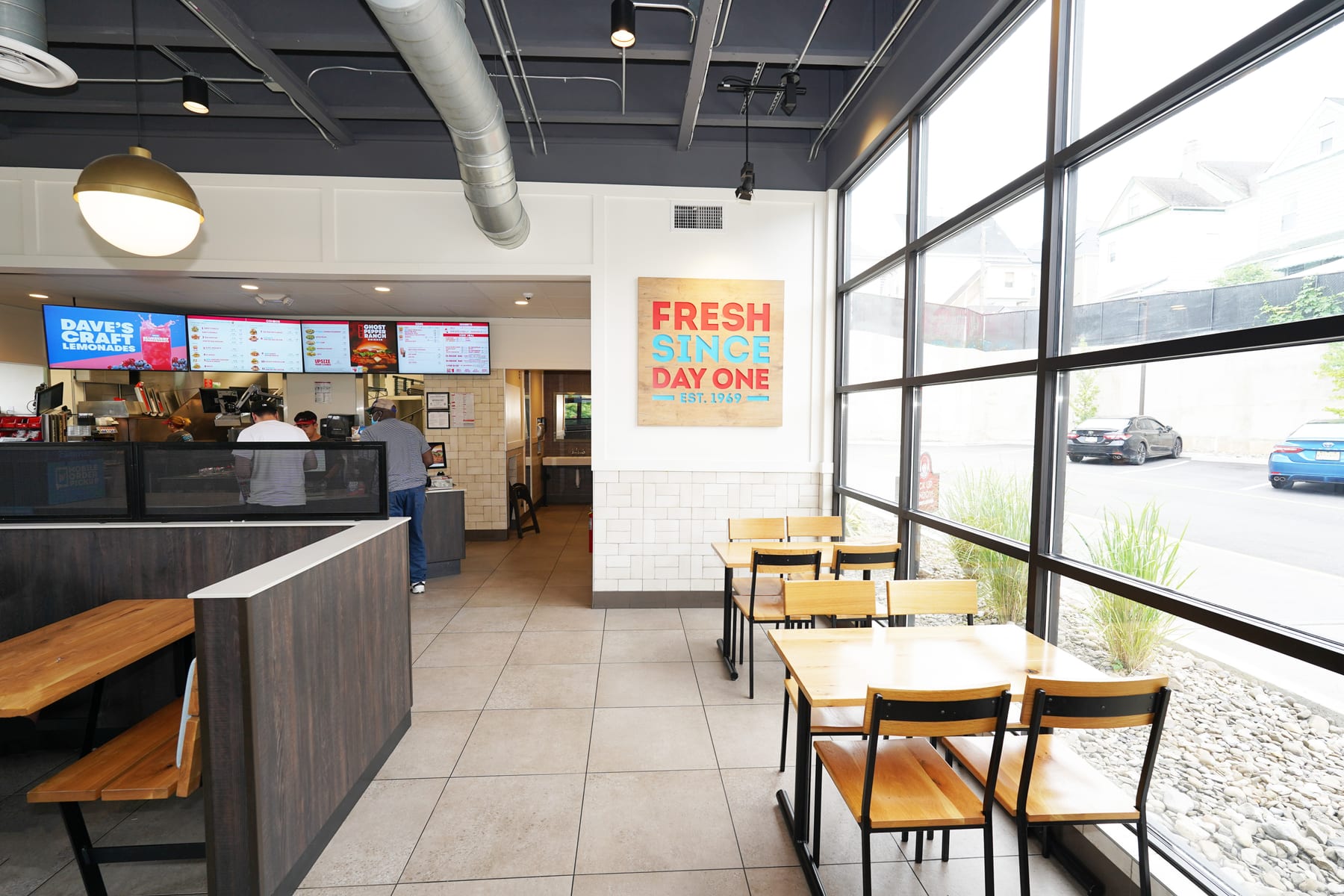 Wendy's in Passaic, New Jersey, interior view 3, designed by Zelta Design