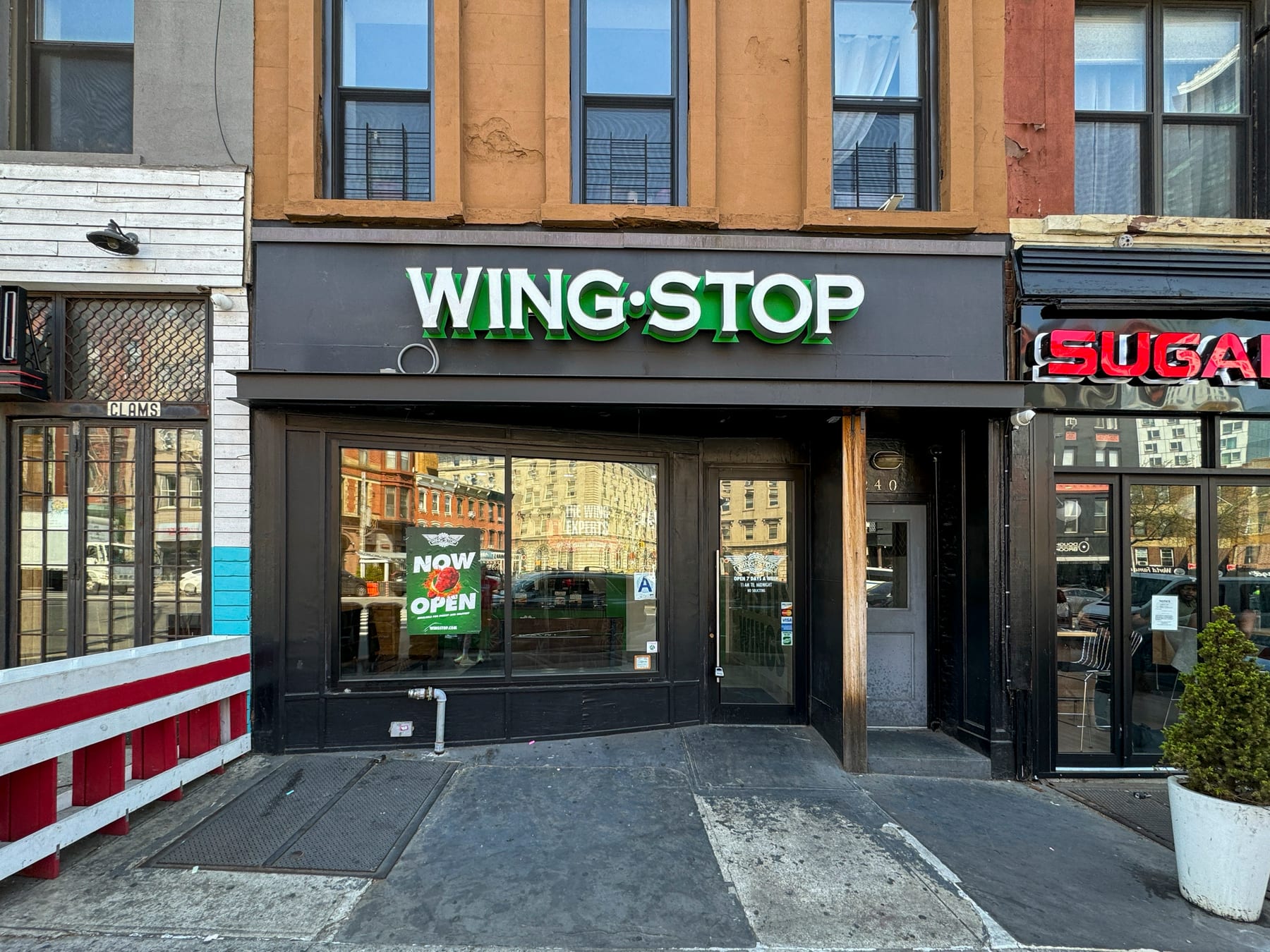 Wingstop in Brooklyn, New York, interior view 2, designed by Zelta Design