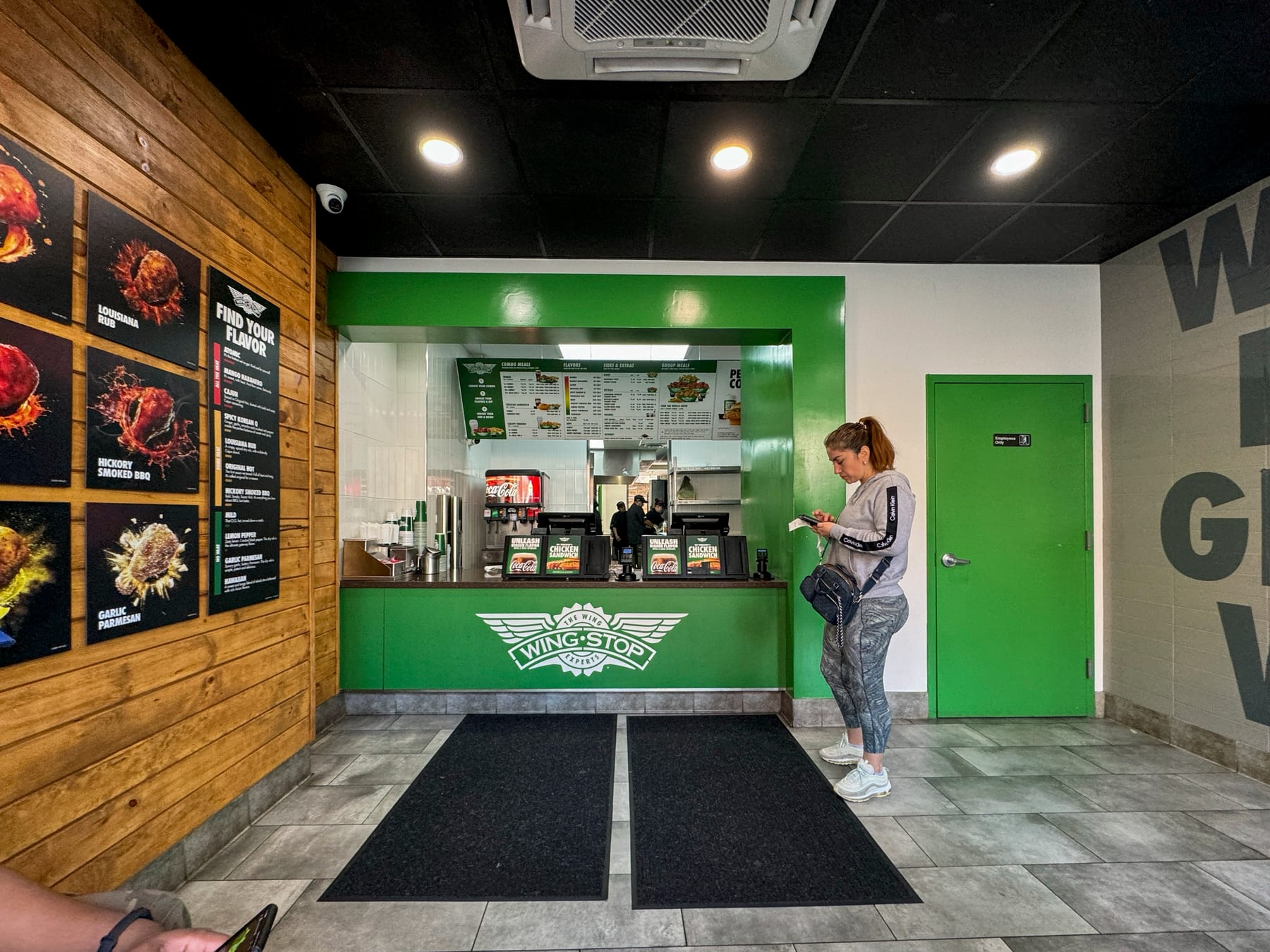 Wingstop in Brooklyn, New York, interior view 3, designed by Zelta Design