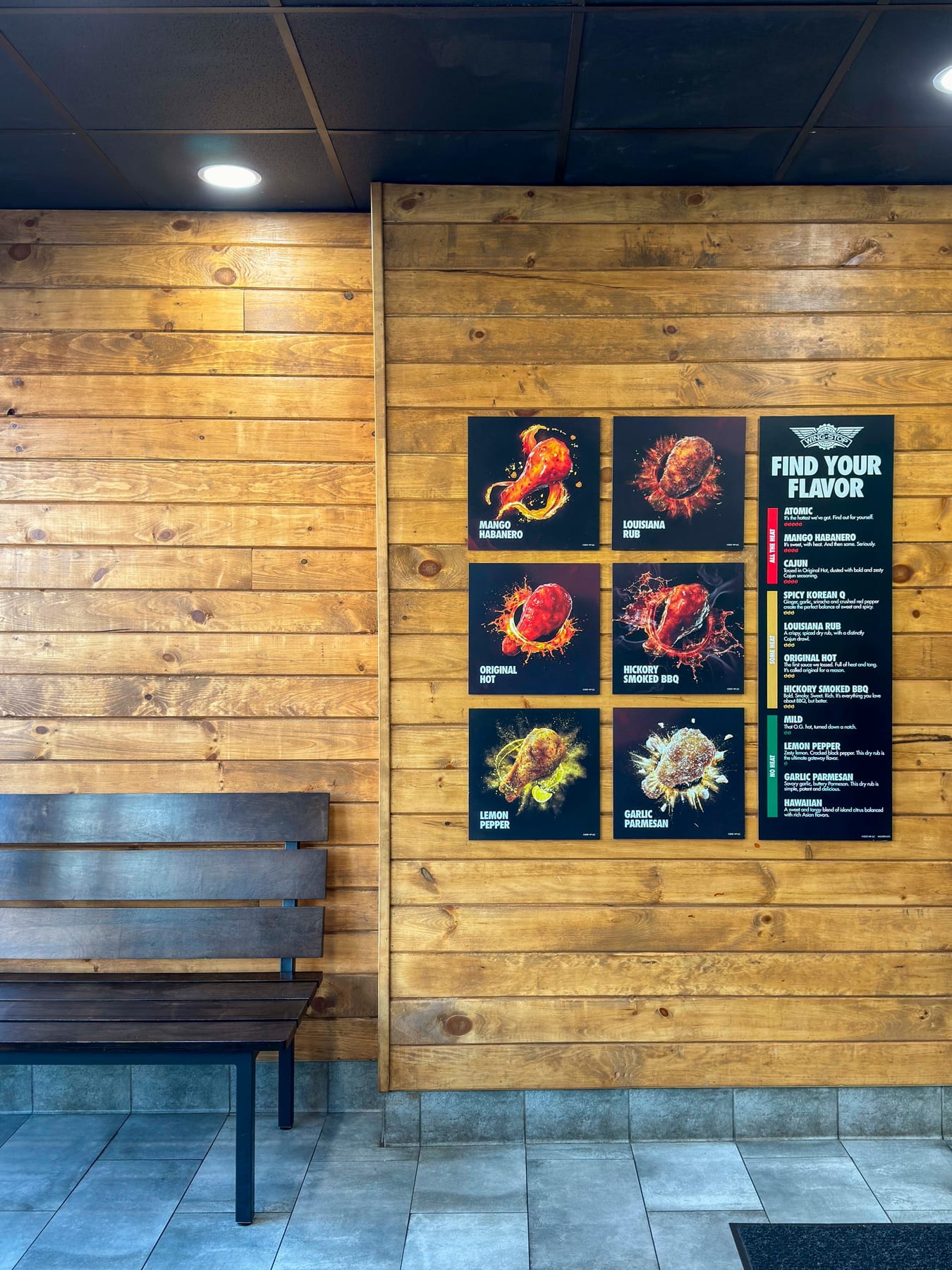 Wingstop in Brooklyn, New York, interior view 6, designed by Zelta Design