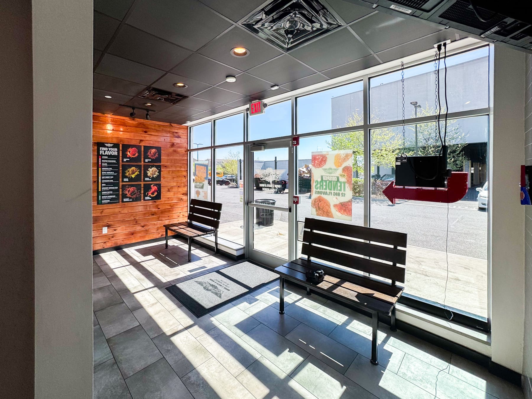 Wingstop in Staten Island, New York, interior view 5, designed by Zelta Design