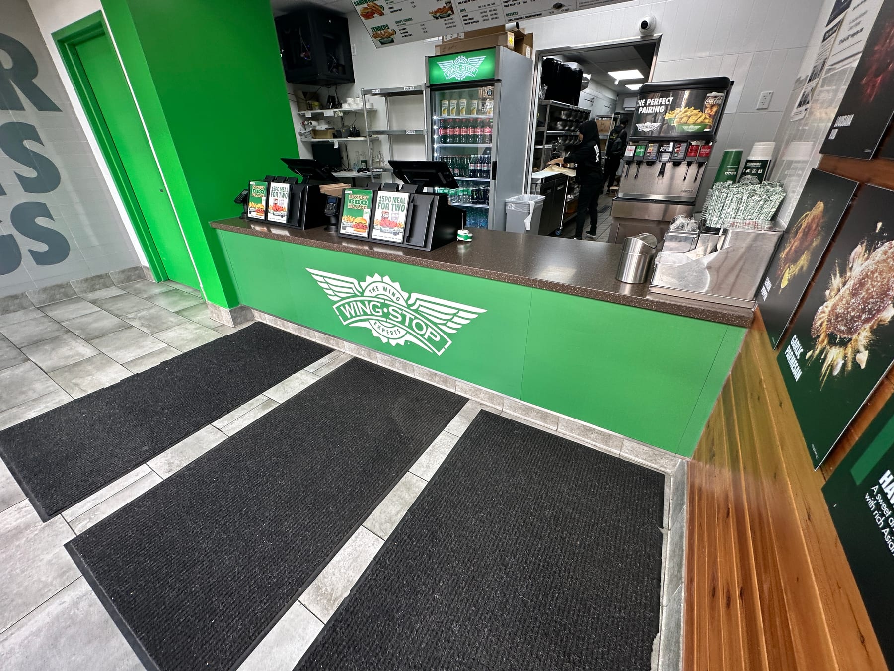 Wingstop in Sunset Park, Brooklyn, New York, interior view 2, designed by Zelta Design